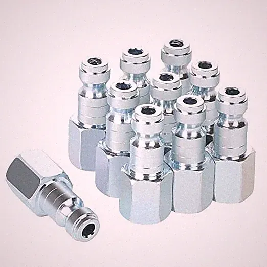 Air Compressor Accessories Fittings, Automotive T-type, 1/4 Inch 1/4 FNPT PLUG