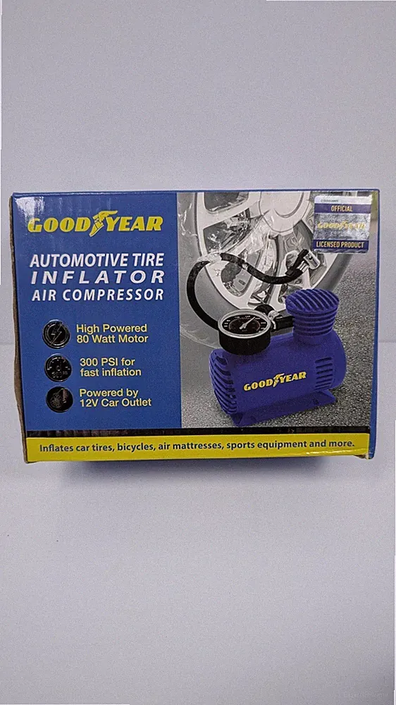 Goodyear Portable Automotive Tire Inflator Air Compressor 300 PSI 12V Pump NEW