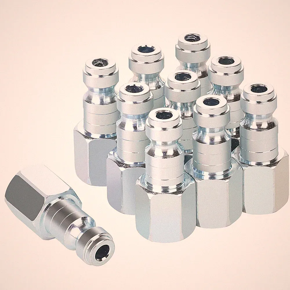 JOROY Air Compressor Accessories Fittings, Automotive 1/4 FNPT PLUG, Silver