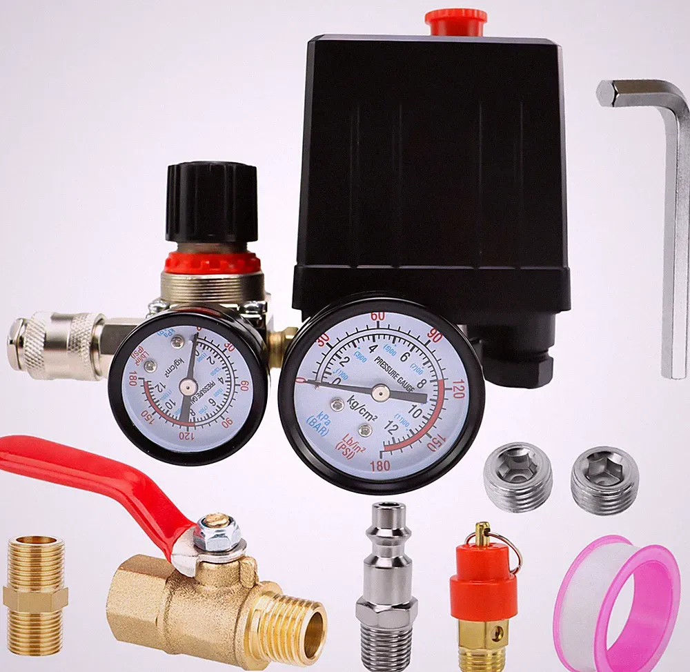 Pressure Switch Manifold Regulator Gauges Air Compressor Pressure Switch Control