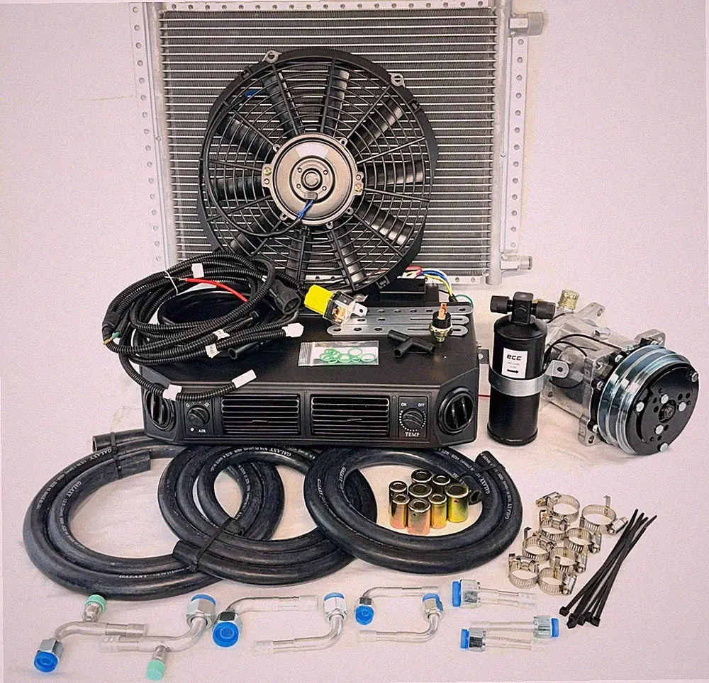 Universal Underdash AC Air Conditioning Evaporator Kit Hose Compressor Heat Cool